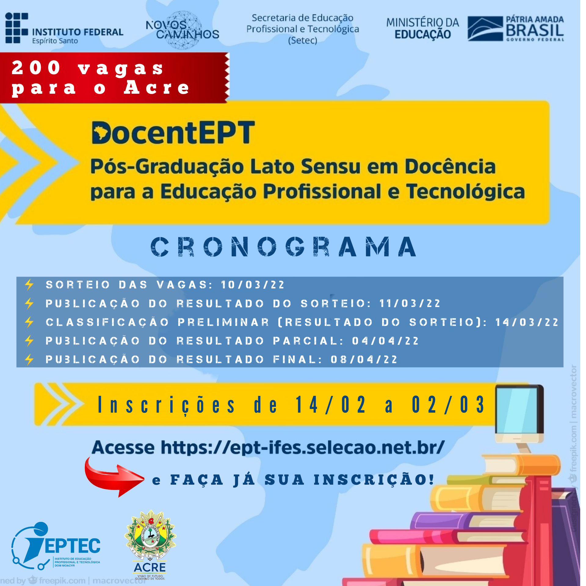 Moodle IEPTEC: ATENÇÃO! ABERTURA DE 200 VAGAS PARA INGRESSO EM CURSO DE ...